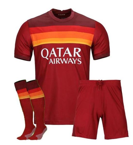 

thai 20 21 dzeko perotti pastore zaniolo soccer jersey rome 2020 2021 totti jerseys football kit shirt de rossi as maillot de foot roma, Black