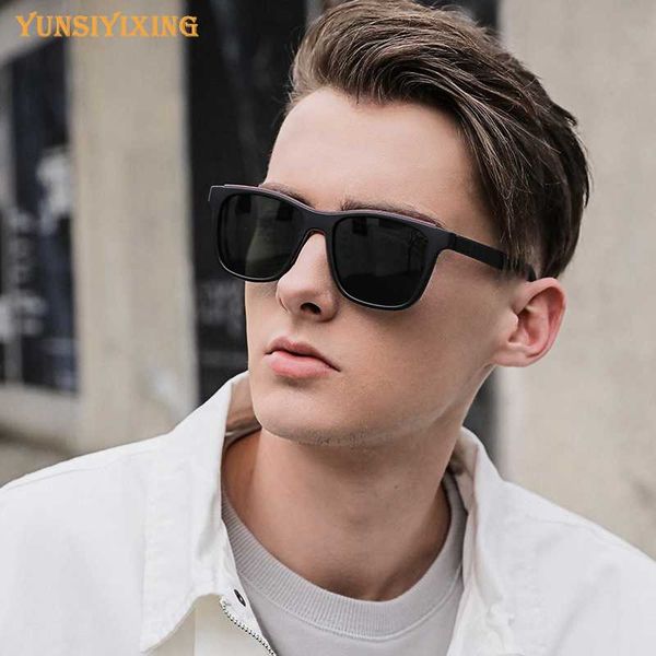 

yunsiyixing men polarized sunglasses brand driving glasses for men sunglasses polarized driving uv400 protection eyewear yx3306, White;black