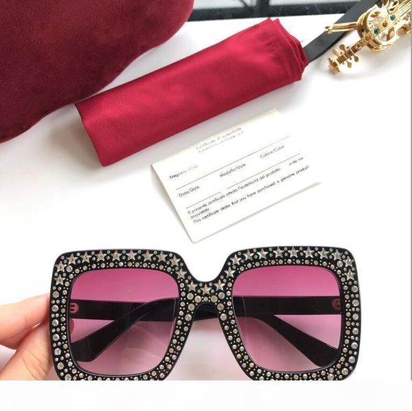 

j новые дизайнерские солнцезащитные очки g0148 mosaic diamonds дизайн модные солнцезащитные очки для женщин большая квадратная рамка малые э, White;black