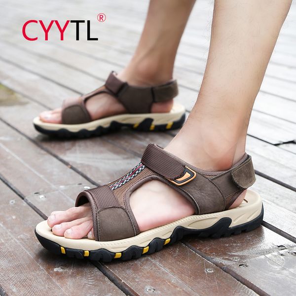 

cyytl sandals for men fashion slippers outdoor water slippers beach men surfing swimming shoes diving antiskid shoes, Black