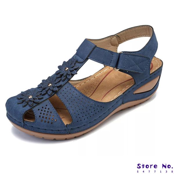 

women wedge gladiator sandals women shoes peep toe bohemia flip-flop ankle strap casual outdoor hiking slip on zandalias mujer, Black