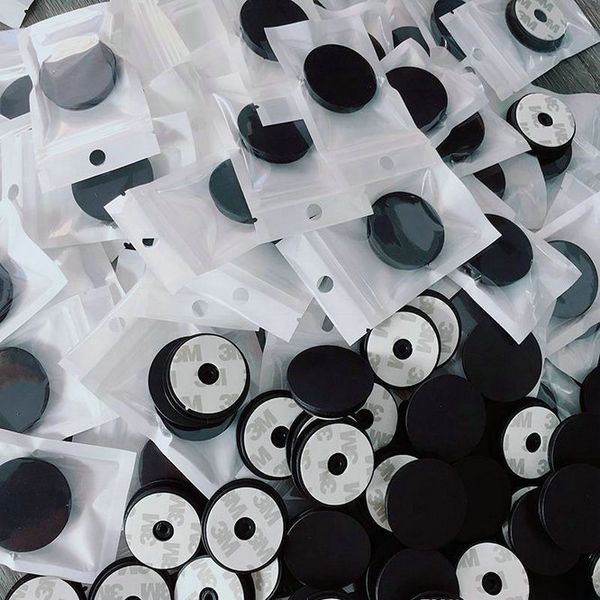 

universal cell phone holder with opp bag real glue expandable grip stand 360 degree finger holder flexible for iphone samsung dhl zjplx