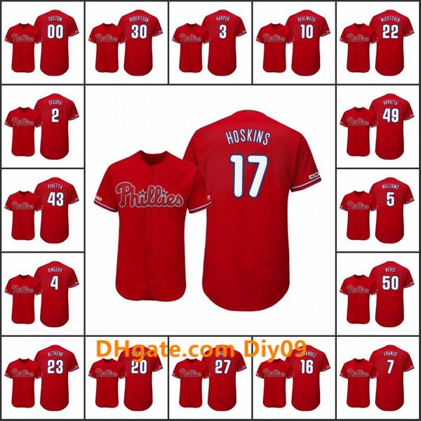 

philadelphia phillies men #3 bryce harper 27 aaron nola 50 hector neris women youth flex base majestic alternate custom jersey, Black