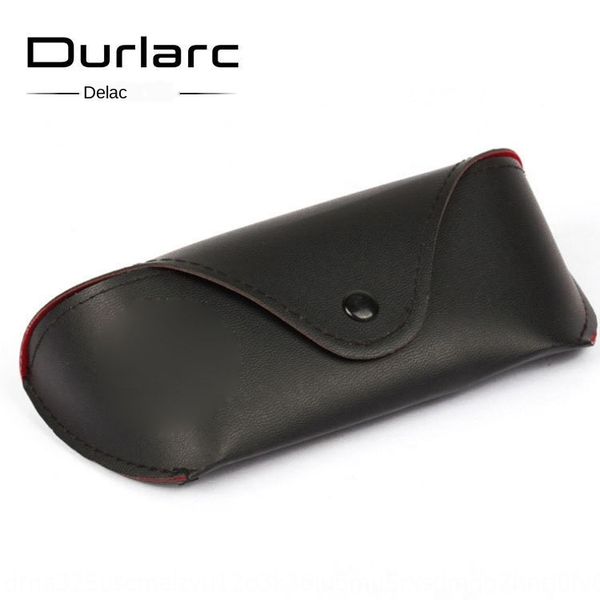 

3026 case sun case special leather soft bag button glasses box sun glasses box, Blue