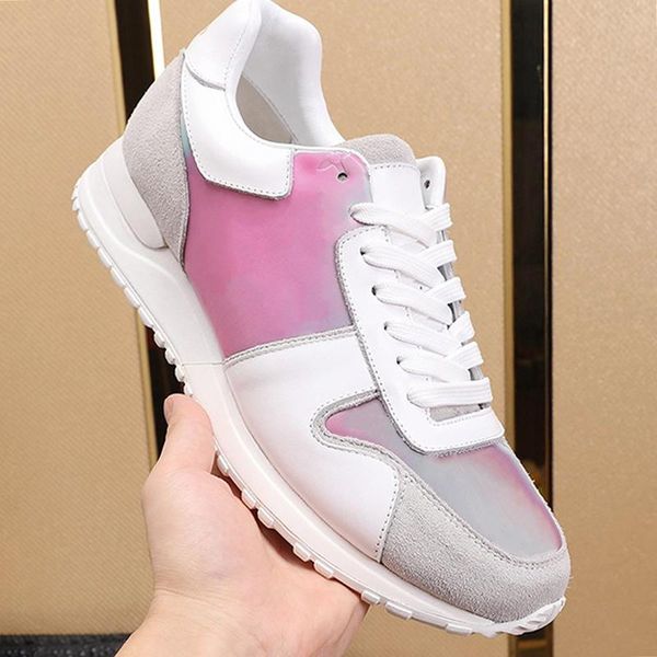 

lightweight men 's shoes chunky sneakers comfortable running type shoes low plus size lace -up casual luxury men shoes fast delive, Black