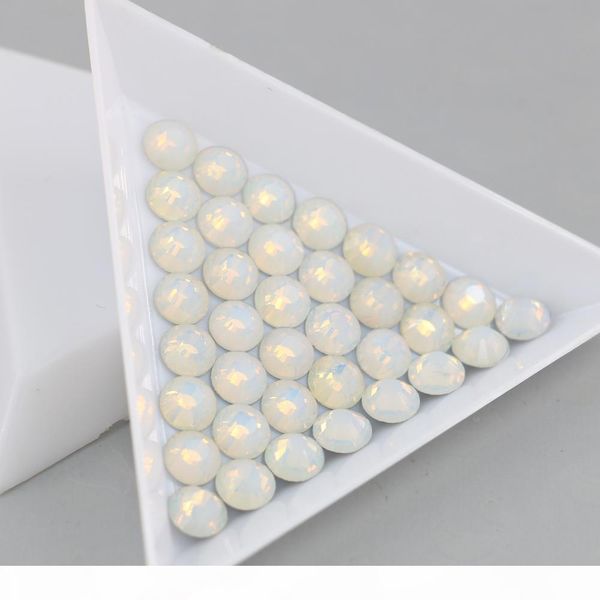 

flat back non ix rhinestone 3d nail art decorations flatback rhinestones ss3-ss30(opal white, Black