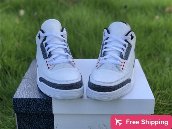 

release 3 se dnm fire red og denim basketball shoes men white black cement outdoor sneakers authentic with origianl box