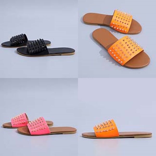 

sandalias mujer 2020 summer soes women deners block eel soes female wee slippers ladies flat multicolor plus#491#201, Black