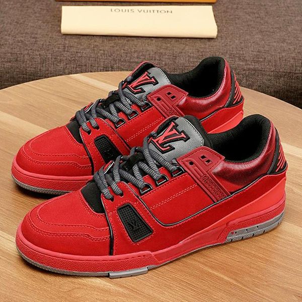 

new mens shoes casual with original box 2020 fashion classic flats footwears trainers breathable design winter fashion sneakers mens drop sh