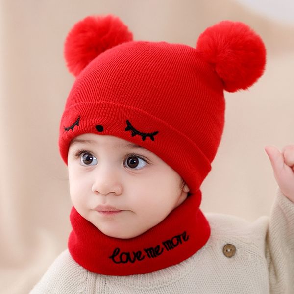 

newborn autumn cap cap knitted and winter baby knitted 0-1-2 years old korean style boys' wool hat baby hat spring and autumn, Yellow