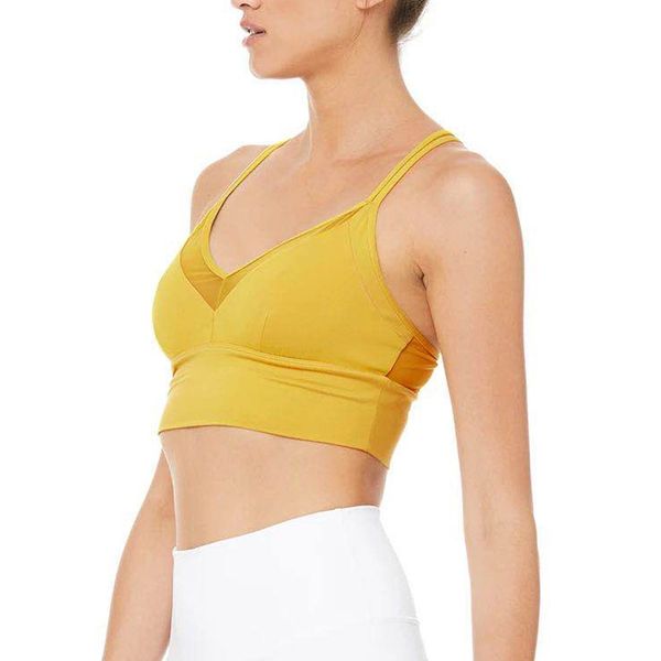 

yoga bra thin shoulder strap cross back sports bra mesh yoga underwear running fitness gym workout running push-up, White;black