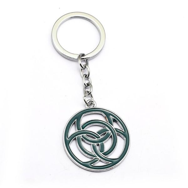 

horizon zero dawn keychain ps4 games metal logo pendant keyrings men car women bag key chain chaveiro game jewelry, Silver