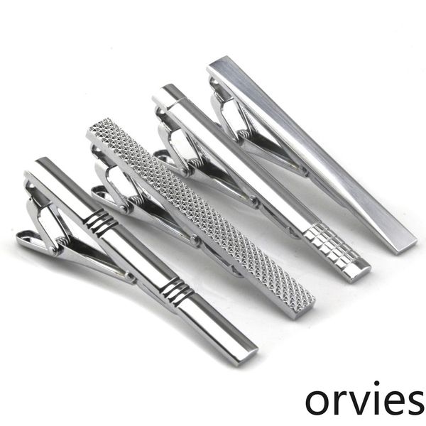 

2020 four simple korean tie clip set, Silver