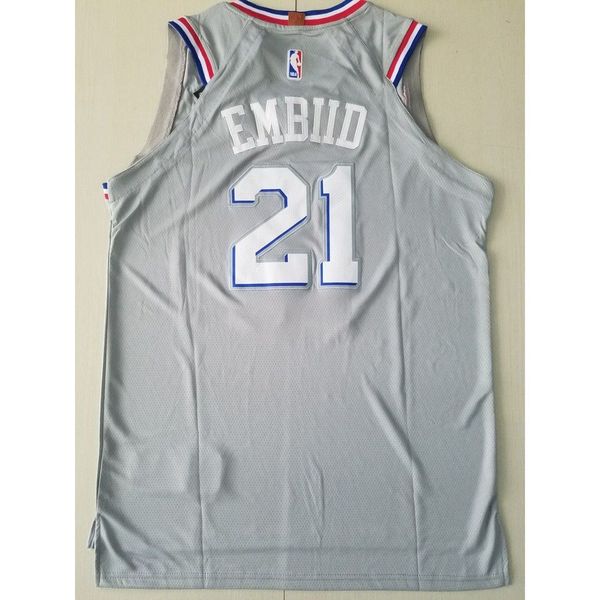 

376 basketball jerseys embiid #21 rey s-xxl stitched jersey, Black;white