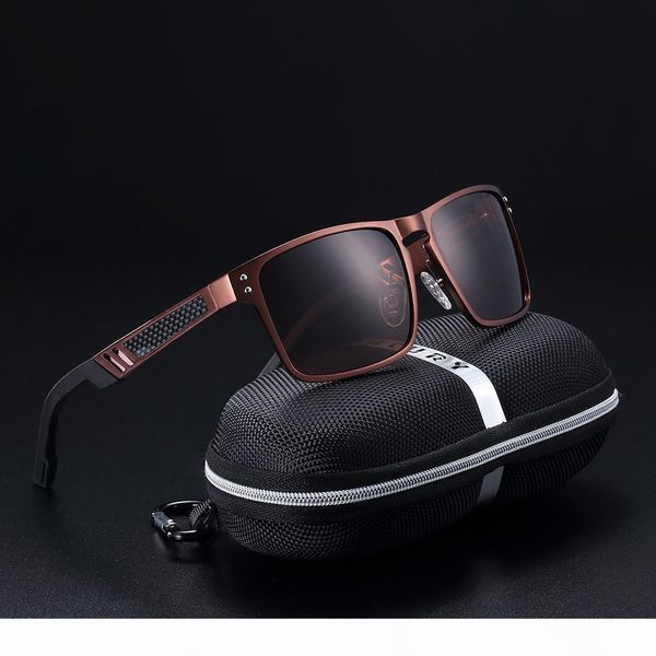 

barcur sunglasses men aluminum sun glasses driving male eyewear anti glare driving, White;black