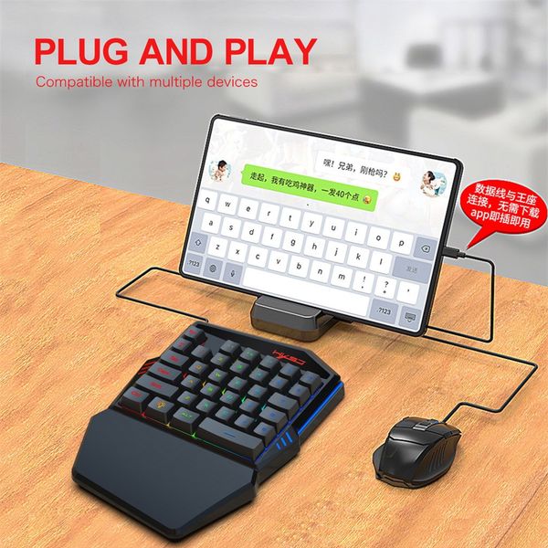 

v100-2+a866 keyboard mouse set 35 keys mini usb wired keyboard+ mouse wired multi-speed adjustment dpi gaming sets