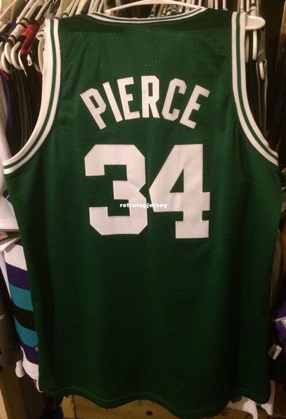 

wholesale paul pierce jersey ad sewn men #34 garnett bird t-shirt vest stitched basketball jerseys ncaa, Gray