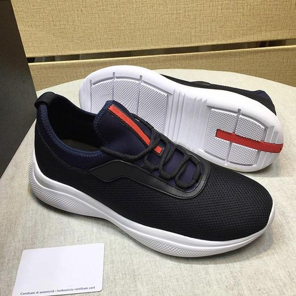 

mesh and neoprene sneakers men 's shoes autumn and winter luxury shoes fashion plus size design men sports shoes with ori, Black
