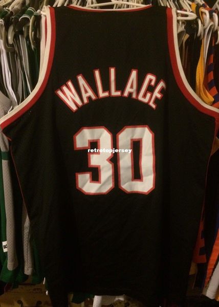

wholesale rasheed wallace jersey nk rewind #30 t-shirt vest stitched basketball jerseys ncaa, Gray