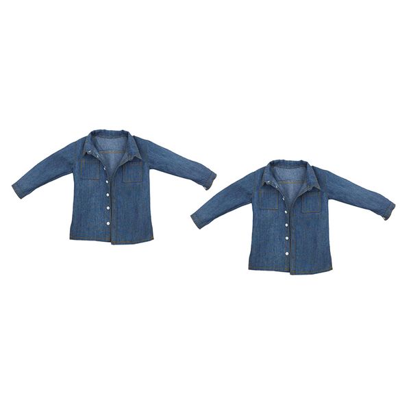 

2pcs doll jeans collection skirt for 12inch doll action figure outfit supplies