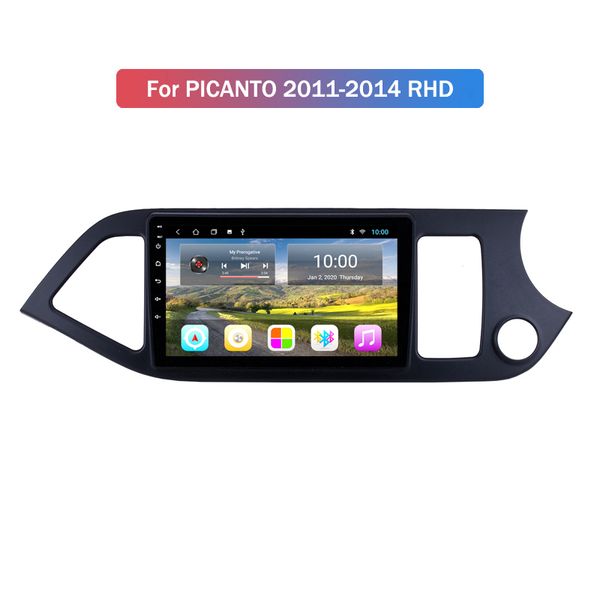 4 Core Android 2G RAM 2 Sistema video radio per auto baccano per Kia PICANTO Morning 2011-2014 RHD