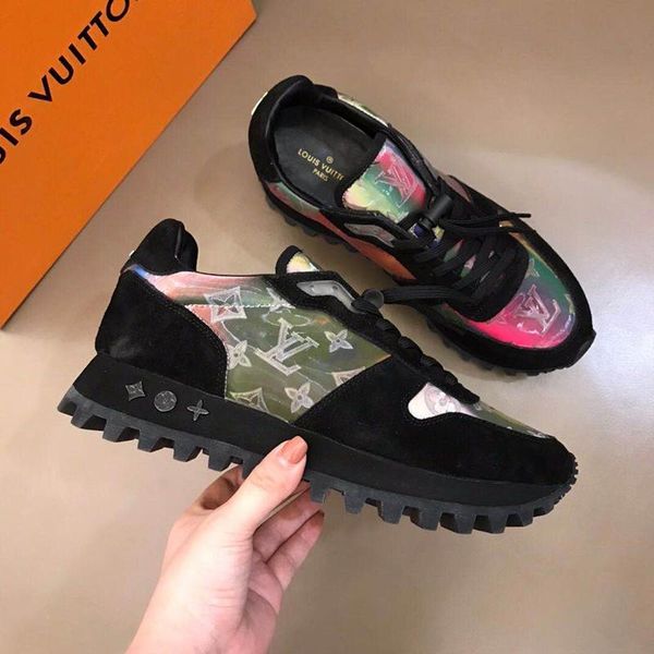 

2020 luxury design leather printed rubber sole sneakers fashion wild mens casual shoes mens banquet shoes size: 38-45, Black