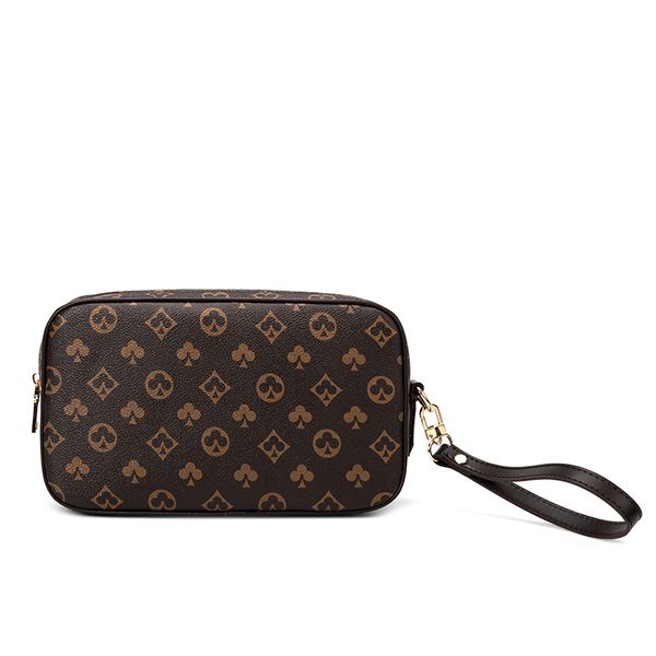 

print design luxury women's bag european and american fashion retro plaid hand bag wild casual clutch, Black;red