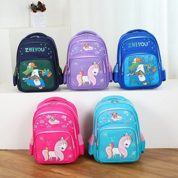 

2-3-5-6 shoulder school grade primary school students schoolbag leisure ridge relief shoulder bag for boys and girls