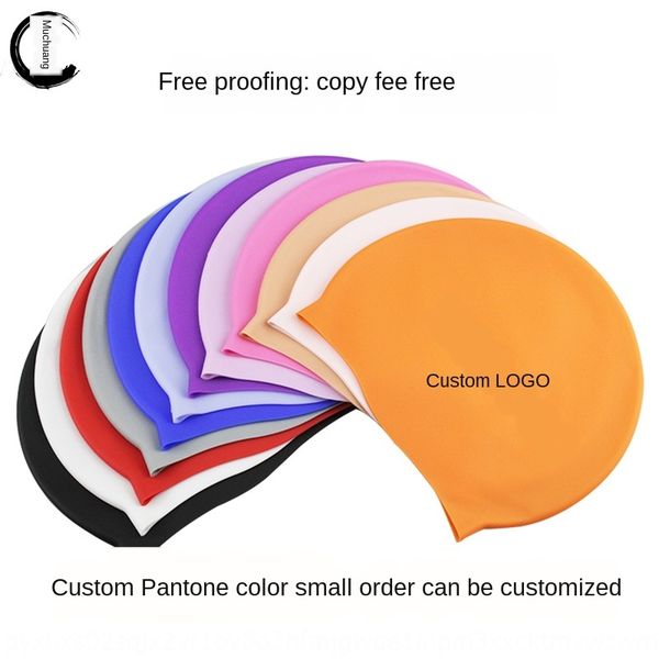 

silicone waterproof non-slip silicone ear protection swimming cap 50g extra large swimming cap available