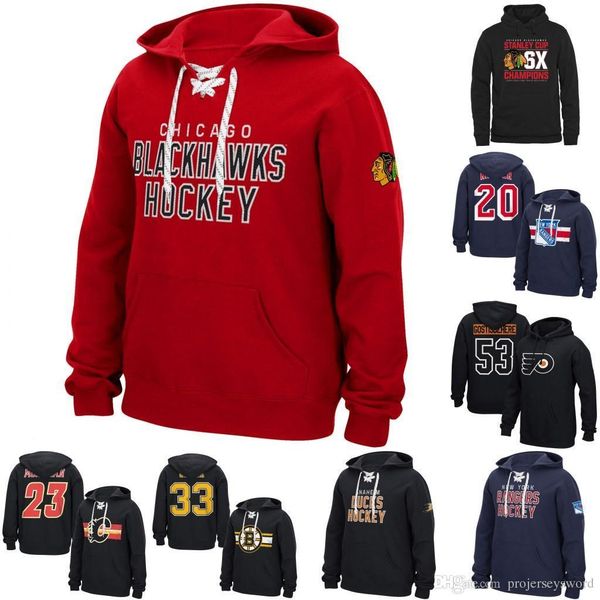 

calgary flames hoodie chicago blackhawks boston bruins new york rangers philadelphia flyers personalized custom hockey sweatershirt jerseys, Black;red