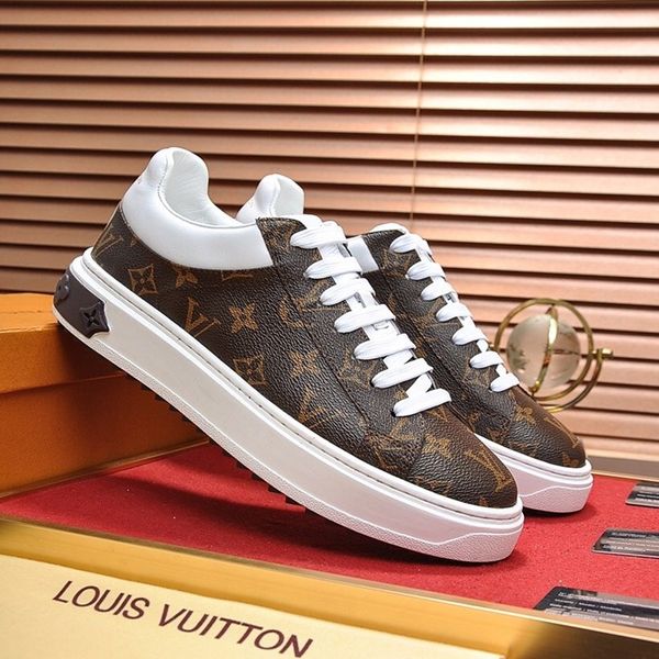 

2020 a5 mens classic casual shoes leather lace-up fashion luxury designer shoes handsome mens sneakers original box, Black