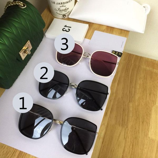 

fashion square sunglasses couple models from men classic uv protection round frame classic three colors1, White;black