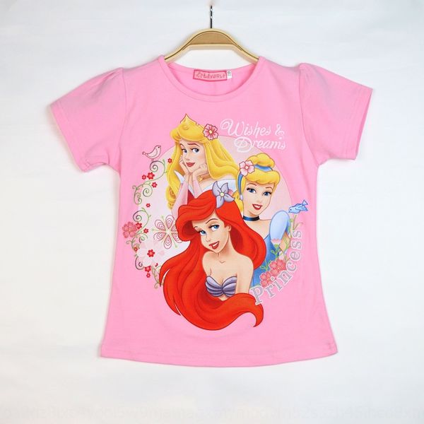 

2020 t-shirt children's clothing children's wear girls short-sleeved t-shirt baby half-sleeved mermaid fashion brand, Blue