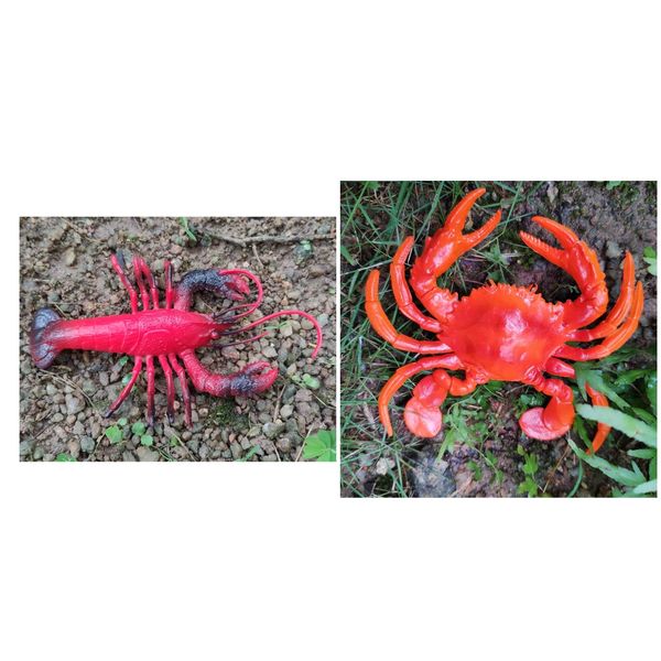 

2x plastic artificial animals marine figurines model home indoor educational