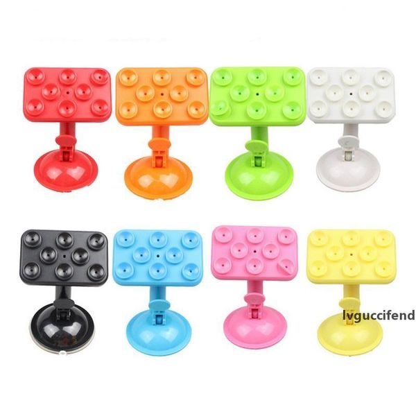 

360 degree rotation 8 suction cups adsorption universal car phone holder sucker stand for iphone4 5 6 6s plus samsung galaxy gps