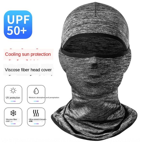

e7ql9 wheelup outdoor sun protection ice silk head cover motorcycle bicyclebicycle bicyclemask bicycle motorcycle riding face mask for men a, Black