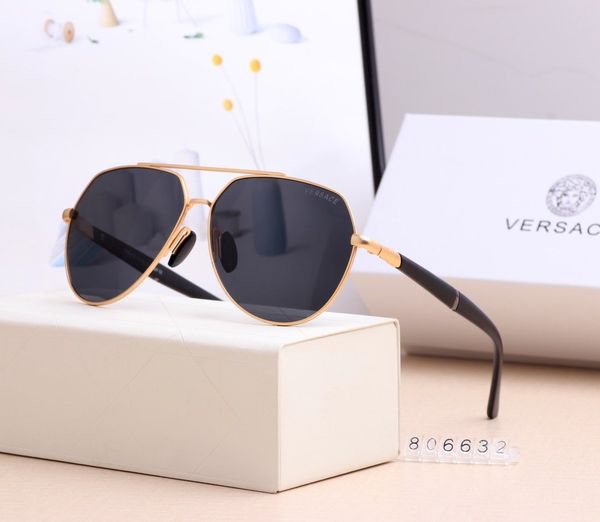 

мода лето 2020 марочные качества новых лучших очки женщины люди ретро урожай вс очки открытого вождение дизайнер uv400 gafas с футляром, Black