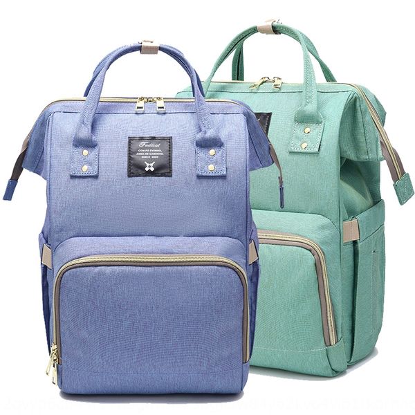 

9h2ct multi-functional large capacity fashion mummy bag diaper bottle backpack waterproof double shoulder mother and baby bag out feeding bo