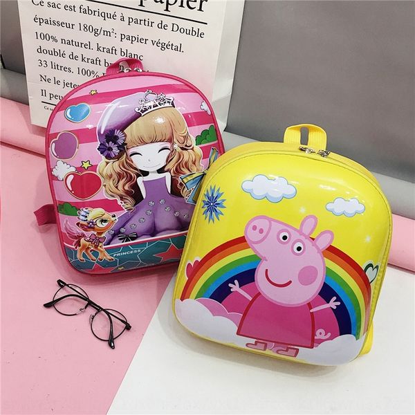 

new kindergarten bag children's cartoon eggshell bag small middle backpack class boys and girls pig backpack