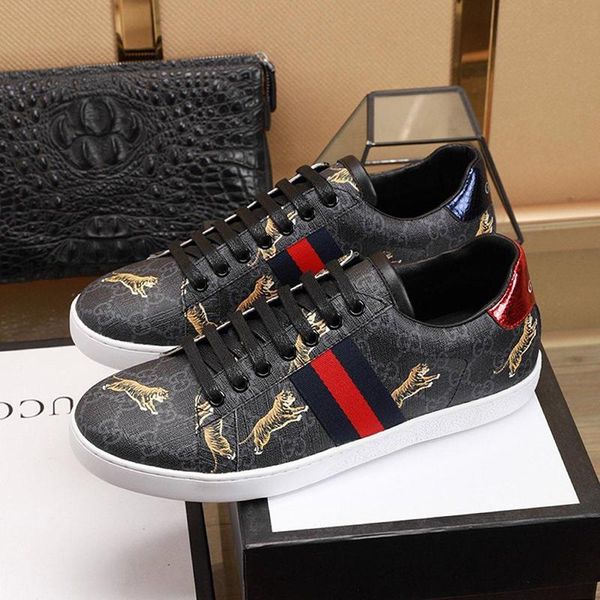 

lightweight mens shoes fashion sneakers breathable outdoor walking footwears low plus size shoes mens tigers sneakers, Black