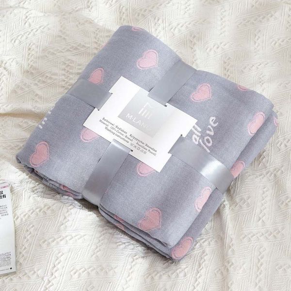 

cotton printed gauze towel throw blanket summer siesta air conditioning cover nursery bedsheet for bed living room