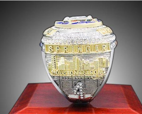 

championship series jewelry 2018 2019 houston world baseball championship ring altuve springer fan gift wholesale custom, Golden;silver