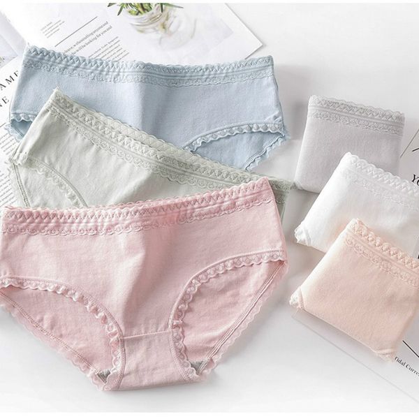

Panties for Women Girls Underwear New Japan Style Pure Color Soild Elasticity Comfortable Soft Lingerie Panties M L XL Free Shipping