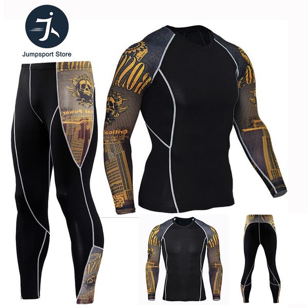 

tactical rashguard sport running suit boxing jerseys long sleeves men fitness set muay thai t-shirt gym kickboxing tracksuit, Black;blue