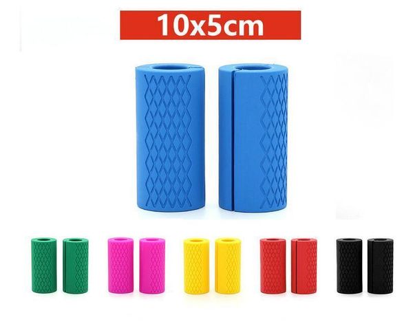 

2020 barbell grip bar pad handles silicone anti-slip protect pad ultimate arm builder weightlifting fat grip support dumbbells ing