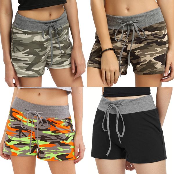 

summer shorts women maternity cotton shorts over-the-belly elastic waist clothes patchwork high stretch slim comfortable lady#3891, White;black