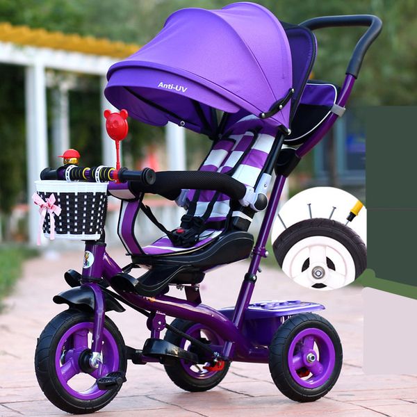 Nuovo marchio triciclo per bambini sedile girevole di alta qualità triciclo per bambini bicicletta 1-6 anni passeggino buggy BMX Baby Car Bike251O