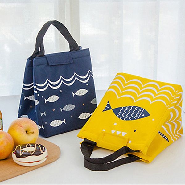 

pr thickened aluminum foil box oxford cloth cartoon waterproof oxford cloth lunch portable lunch storage picnic bag insulation bag