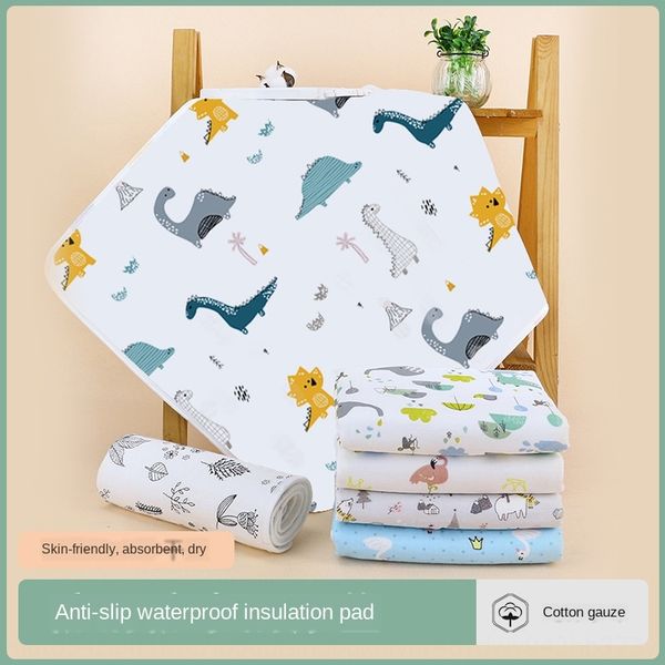 

non-slip waterproof baby towel mattress diaper pad washable autumn and winter newborn breathable gauze diaper mattress towel 50*70cm