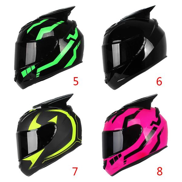 

motorcycle helmets helmet women men moto ear personality full face motor 4 colors